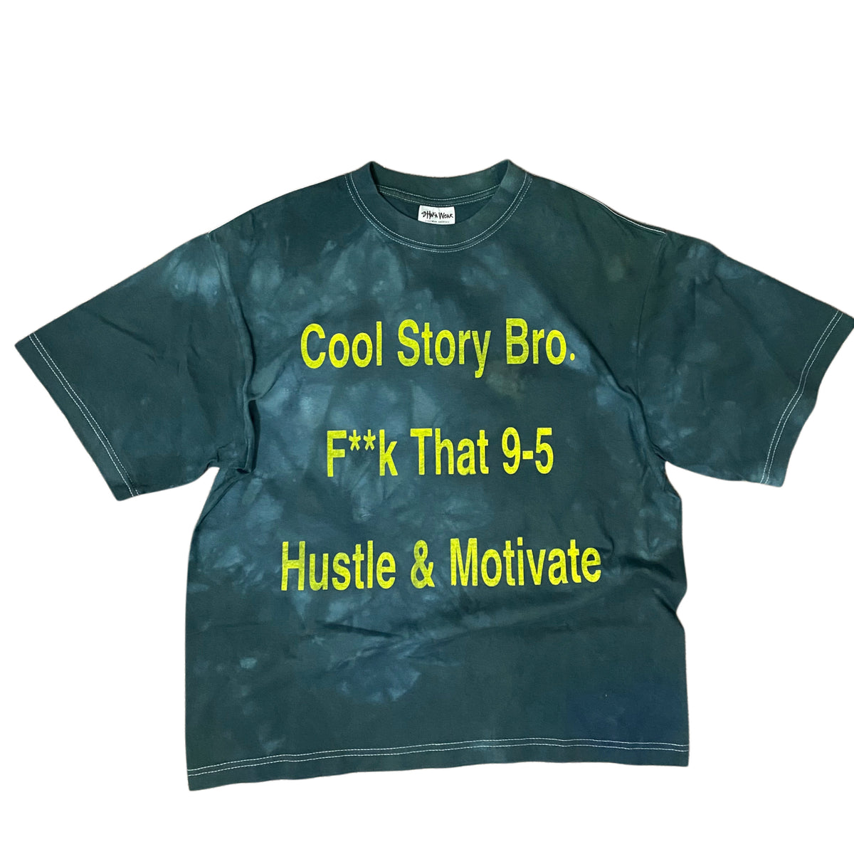 Cool Story Bro Hustle & Motivate Graphic T-Shirt – Melrose Streetwear Distressed 100% Cotton Tee